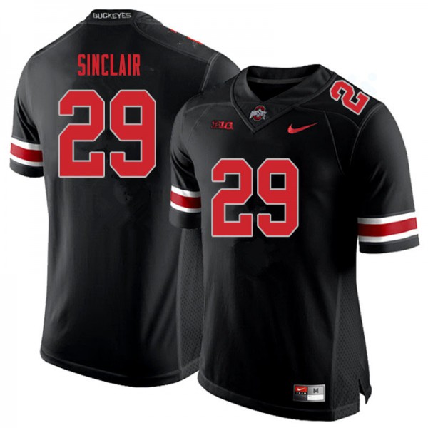 Ohio State Buckeyes #29 Darryl Sinclair Men Official Jersey Blackout